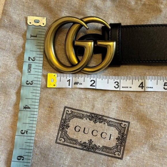 Gucci Marmont Wide Belt Style 400593 APT00T‎ 1000 size 95 - Picture 8 of 9